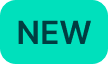 A turquoise badge with the word "NEW" in bold, dark blue letters.