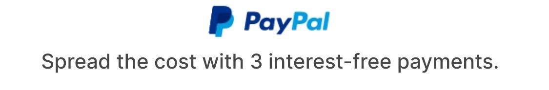 Spread the cost with paypal pay in 3