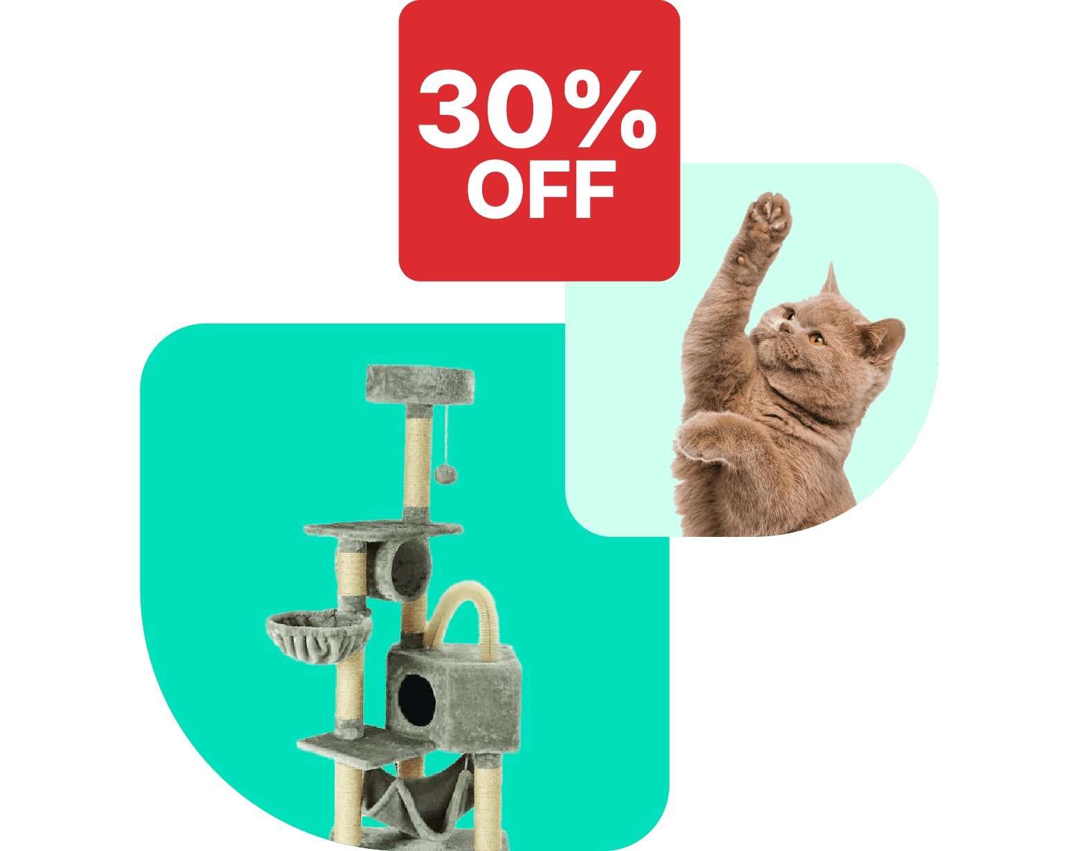 Save 30% on M-PETS Olympus Cat Tree