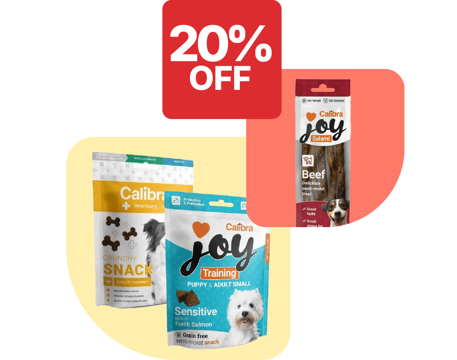 Save 20% on Calibra dog treats