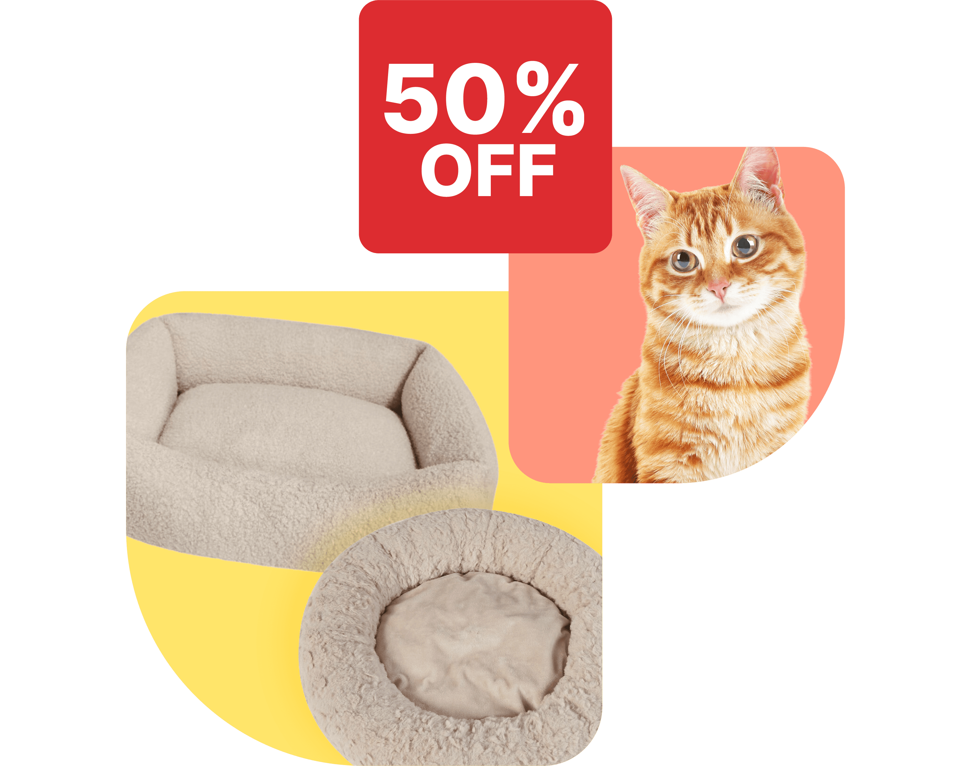 Save 50% on selected Dream Paws cat beds