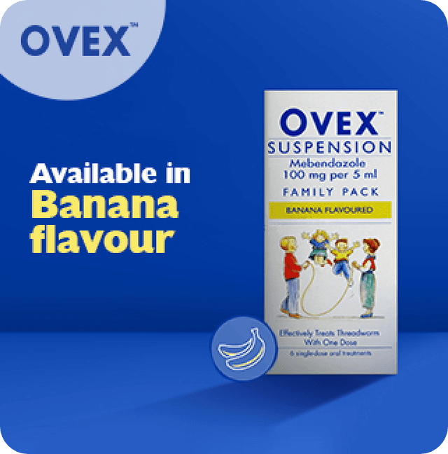 Ovex Suspension Tablets | Ovex Worm Treatment | Pharmacy2U