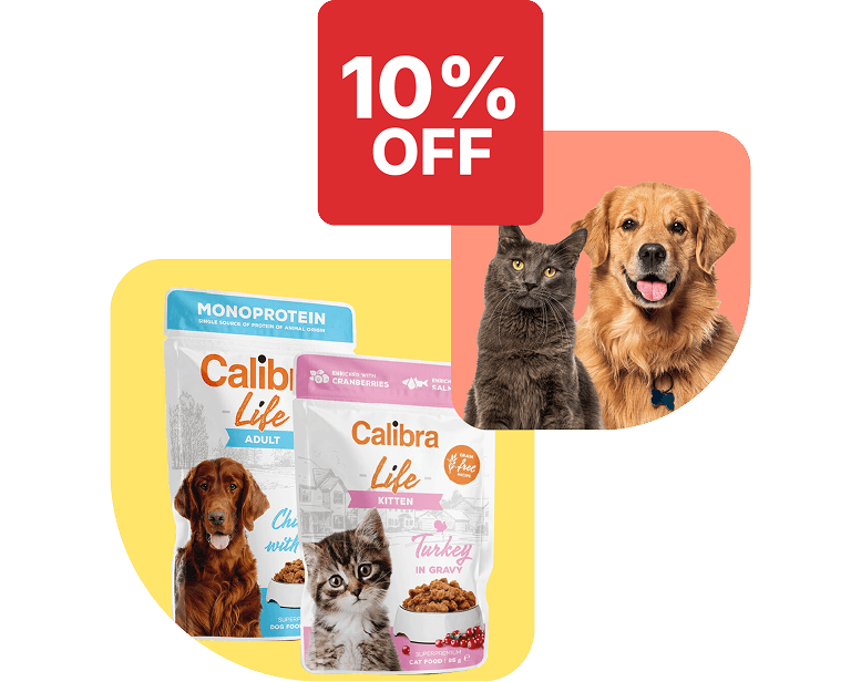 Save 10% on Calibra dog & cat wet food