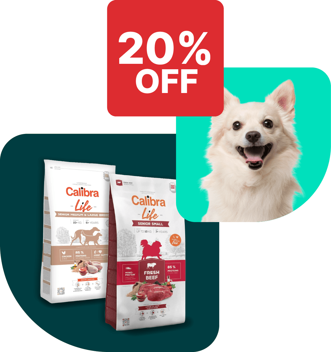 20% off selected Calibra Senior Dog Food