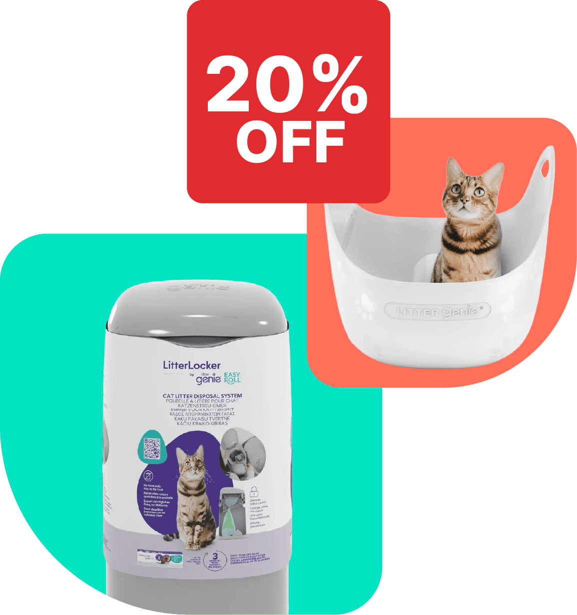 20% off selected Litter
Genie Products
