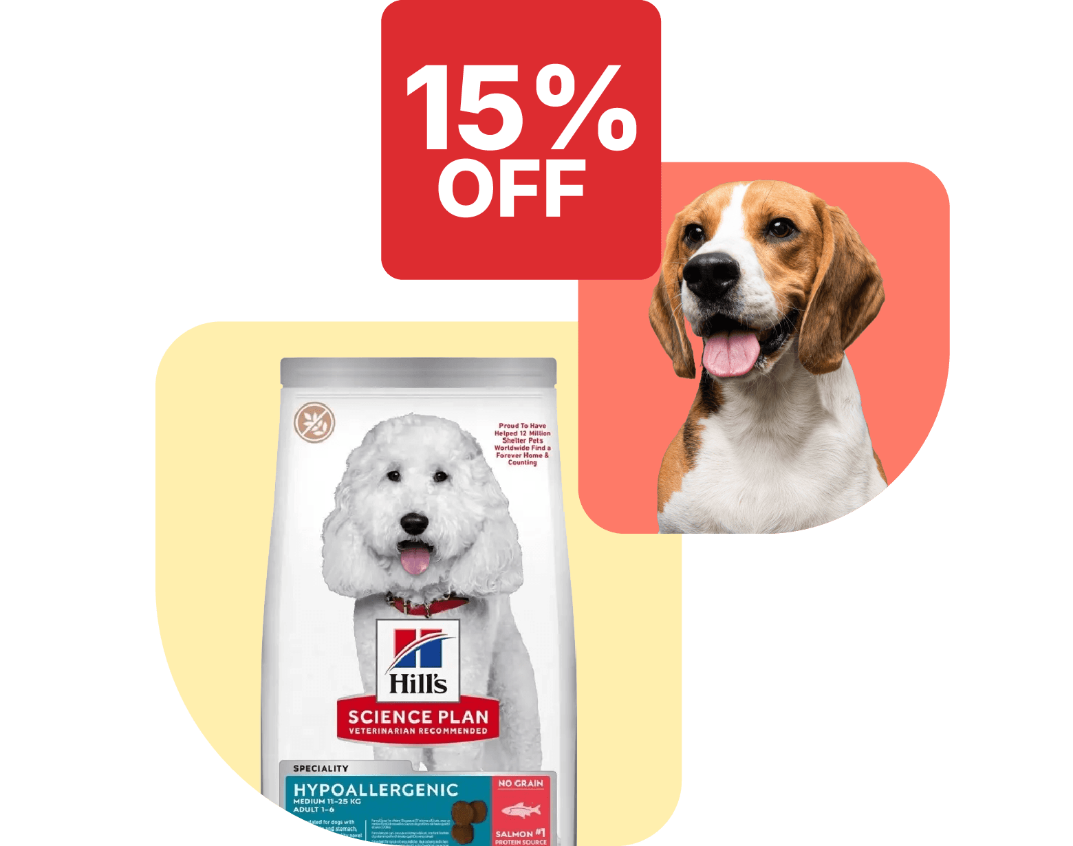Save 15% on Hill's Science Plan large bags of dog food