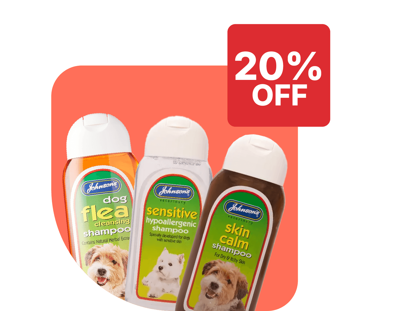 Save 20% on Johnson's dog shampoo