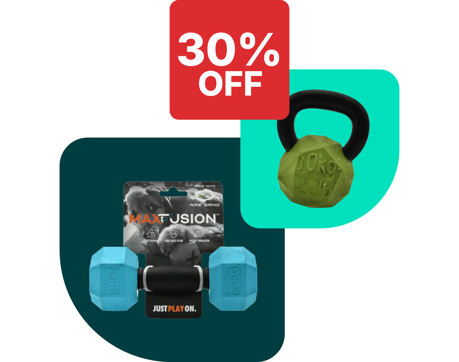 Save 30% on Nike Max Fusion dog toys