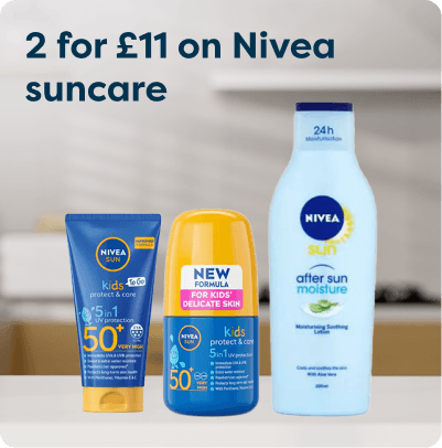 2 for £11 on Nivea Suncare