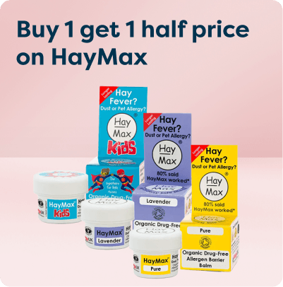 Buy one 1 get 1 half price on Haymax