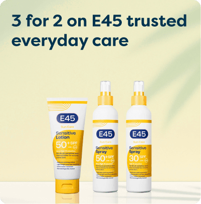 3 for 2 on E45 Trusted everyday care