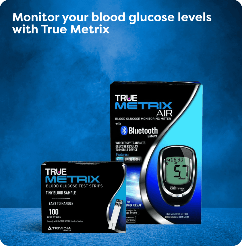 Monitor your blood glucose levels with True Metrix