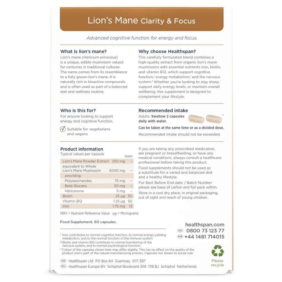 lion's mane and semaglutide Organic Lions Supplement by MaryRuth's | Ultra Absorption Liposomal | Full Spectrum Mane Mushroom | 200mg Beta-Glucans Per Serving | USDA Organic | Vegan | 7.6 oz Lion's Mane