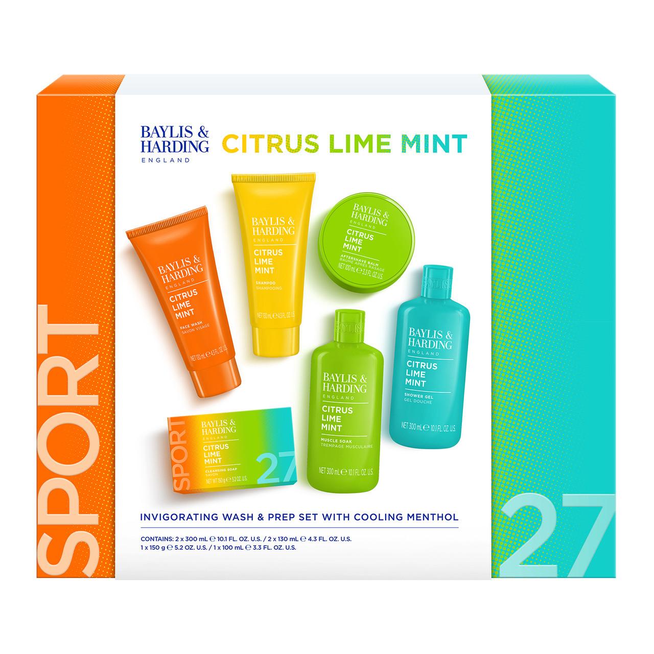 Baylis & Harding Citrus, Lime & Mint Men's Invigorating Shower & Prep Gift Set Image 1