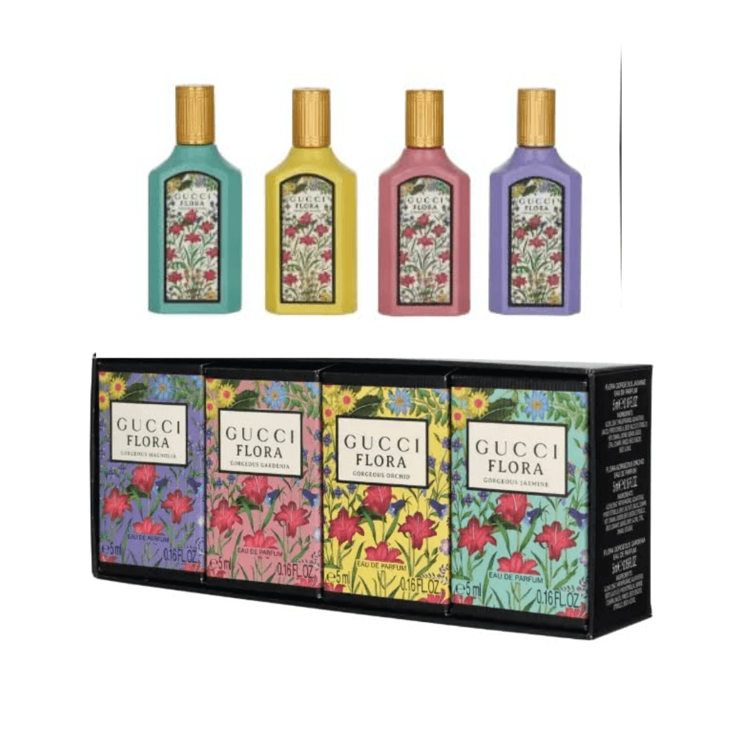 Gucci Flora Gift Set EDP 5ml, Gardenia, Magnolia, Orchid, Jasmine Image 1