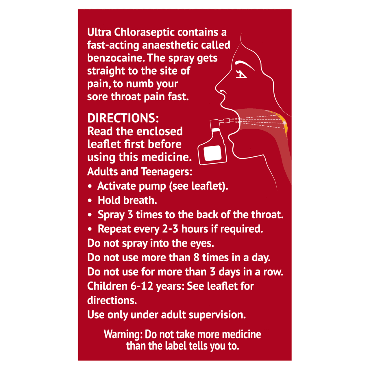 Ultra Chloraseptic Anaesthetic Throat Spray Cherry 15ml Image https://cdn11.bigcommerce.com/s-g585yu857h/images/stencil/1280w/products/11126/17140/5060018880099_T20__69938.1754987727.png1