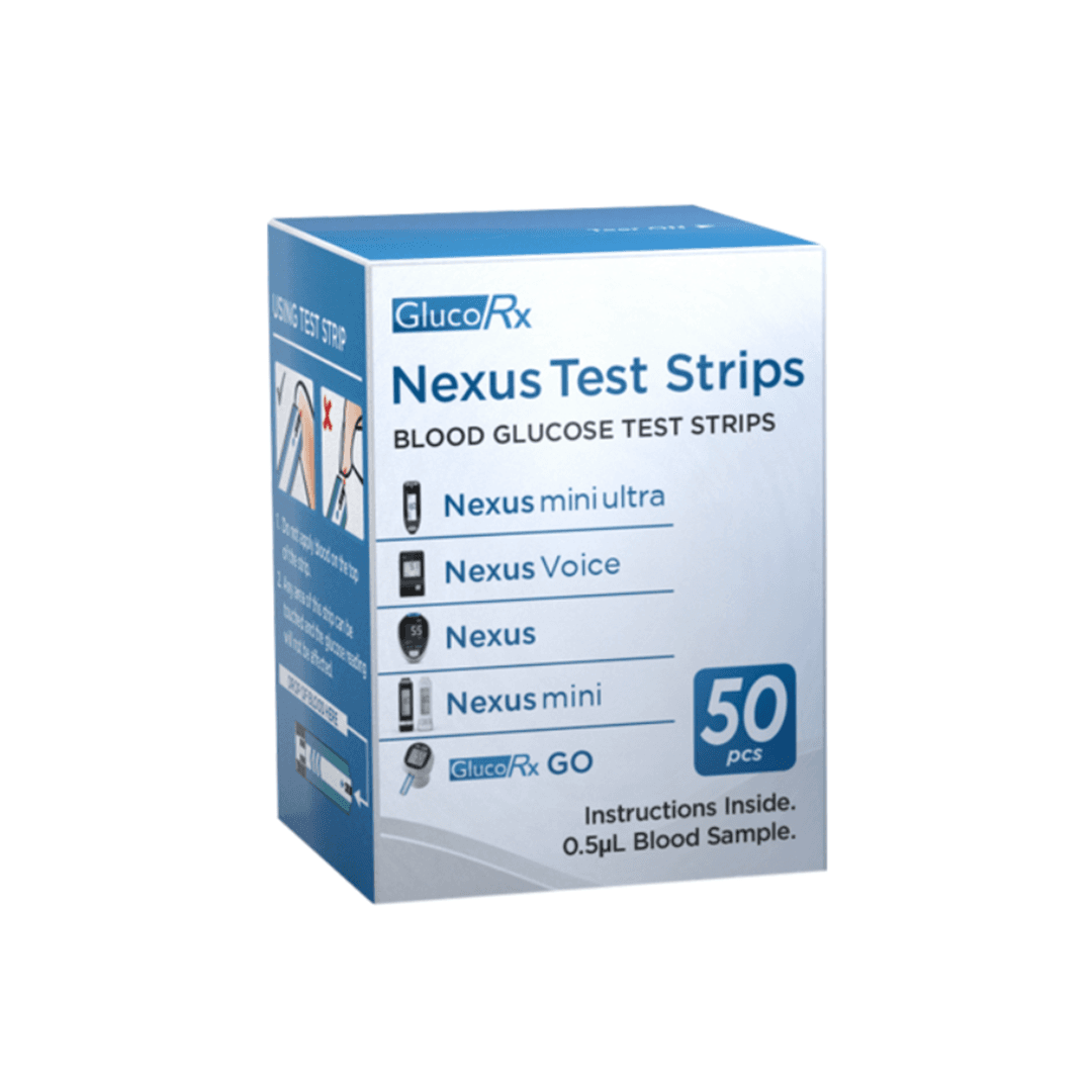 GlucoRX Nexus Glucose Test Strips 50 Pack Image 1