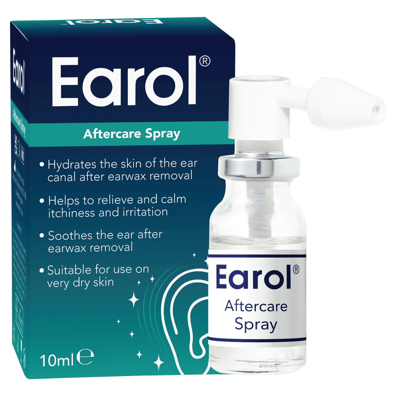 Earol Aftercare Spray 10 ml Image https://cdn11.bigcommerce.com/s-g585yu857h/images/stencil/1280w/products/11650/19214/5060102170891_T2__29230.1758292622.png1