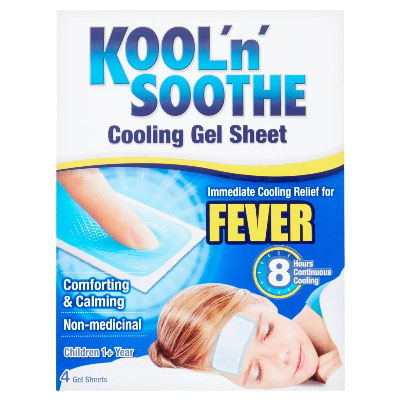 Kool 'n' Soothe Kids Cooling Gel Pads 4 Sheets Image 1