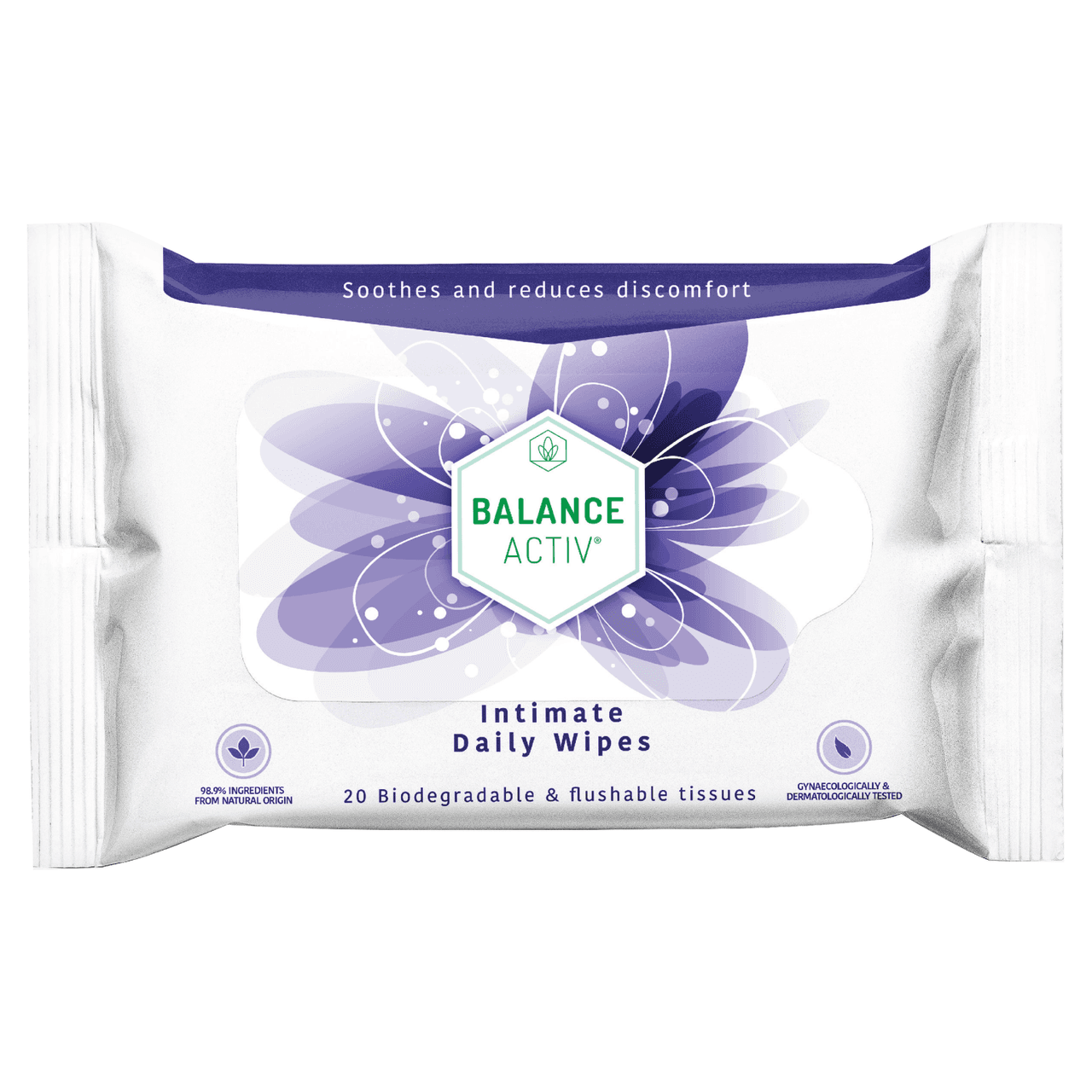 Balance Activ Daily Intimate Daily 20 Wipes Image 1