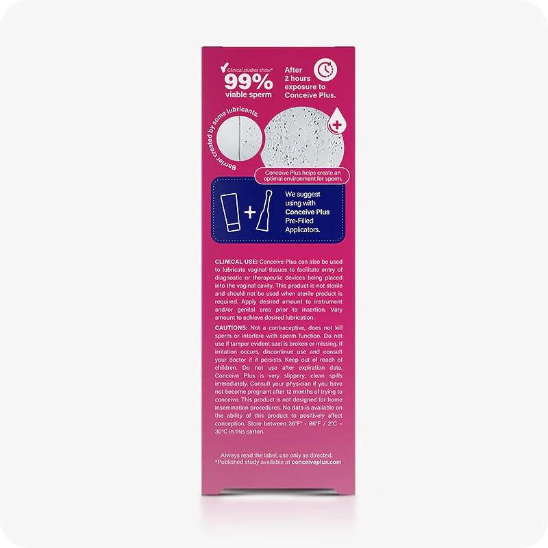 Conceive Plus Fertility Personal Lubricant Multi-use Tube 75ml Image https://cdn11.bigcommerce.com/s-g585yu857h/images/stencil/1280w/products/11695/19052/conceive-plus-fertility-lubricant-75ml-131345__31534.1782895803.jpg1