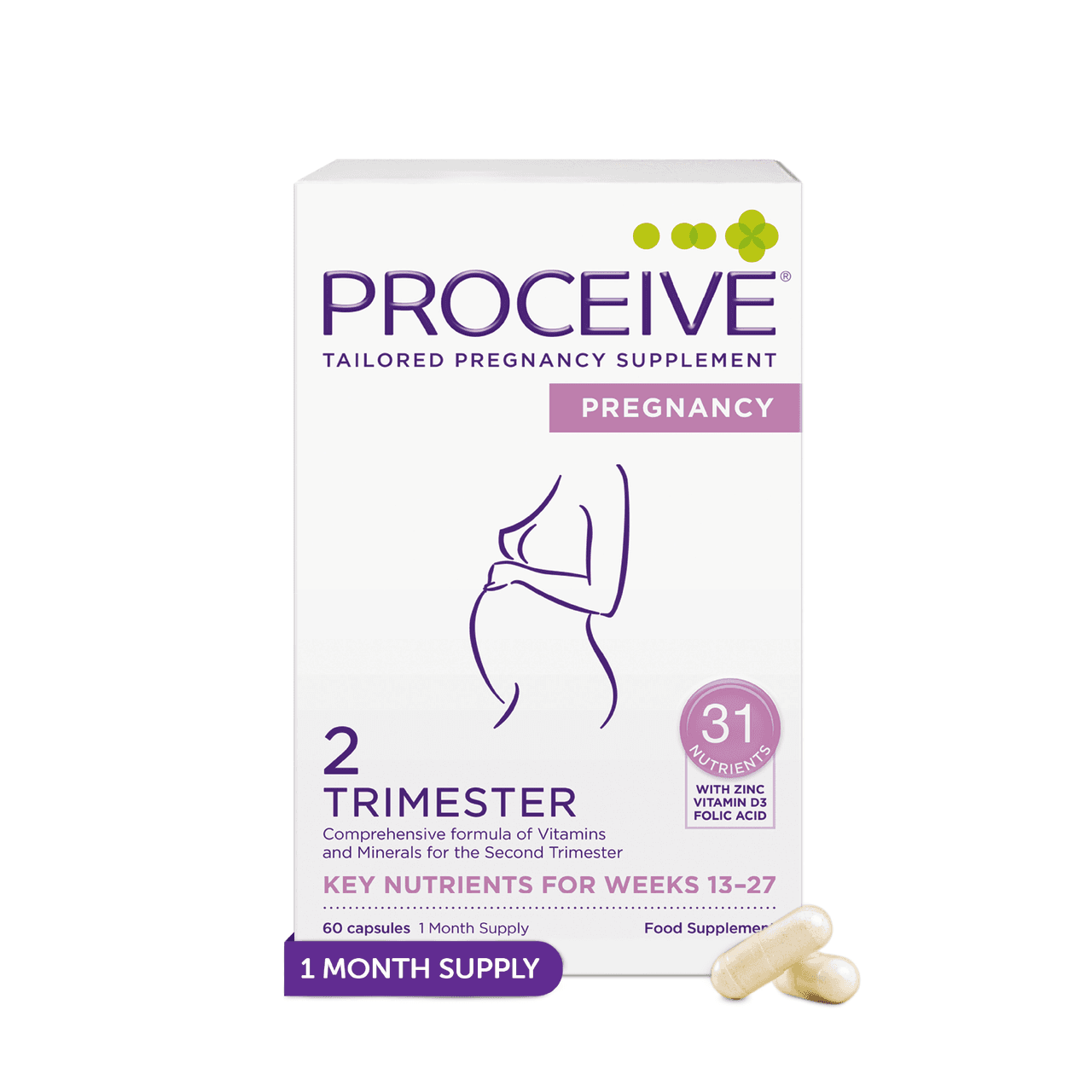 Proceive Trimester 2 60 Capsules Image 1