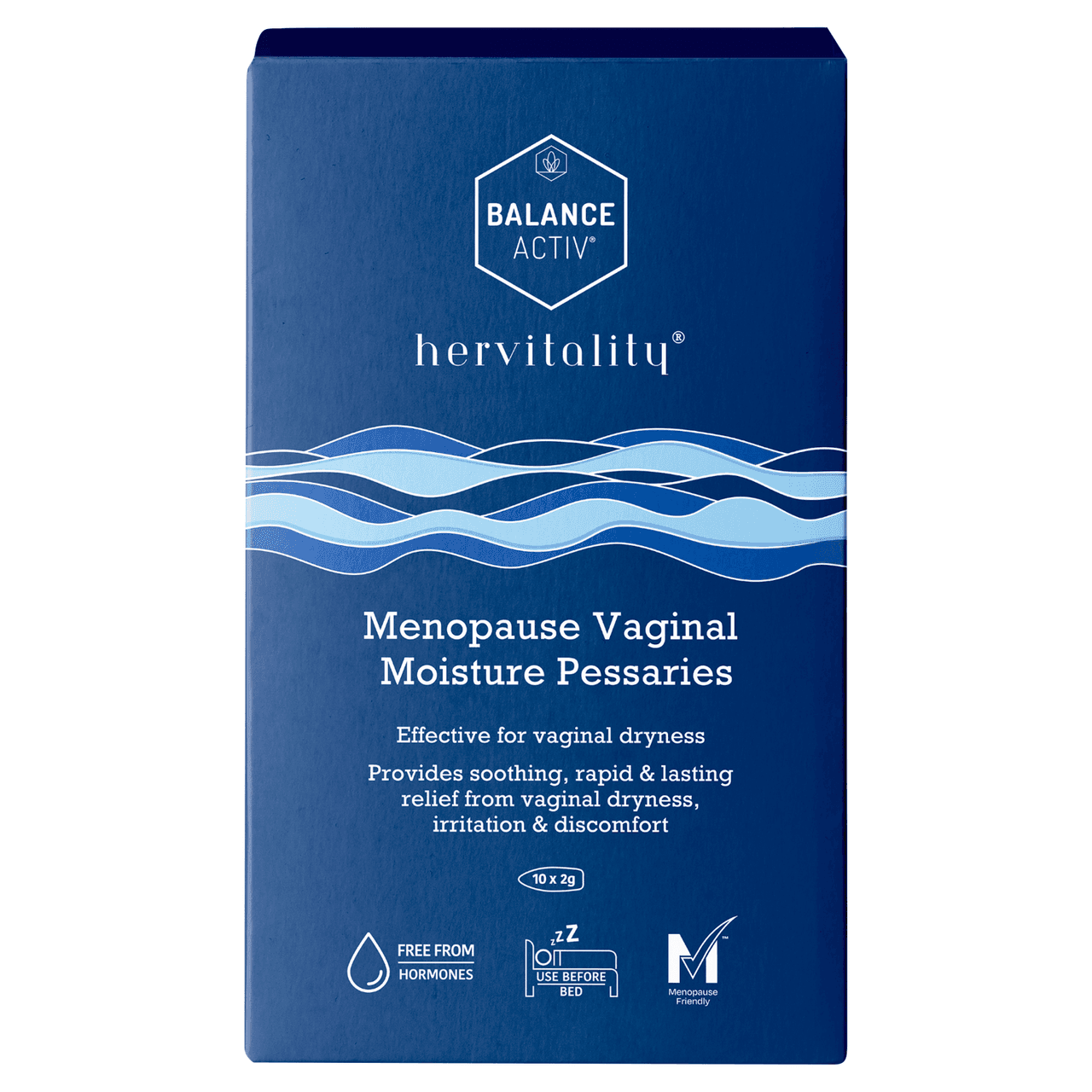 Balance Activ HerVitality Vaginal Dryness Pessaries 10x2g Image 1