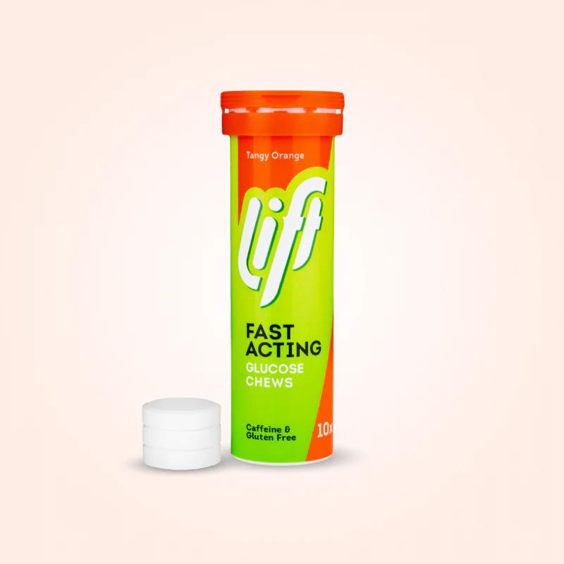 Lift Glucose Chews Orange Tube 10 Image 1