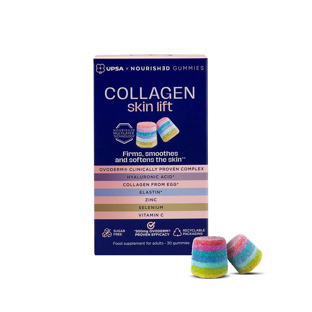 UPSA x Nourished 7-in-1 Collagen Skin Lift Gummies for Adults Image 1