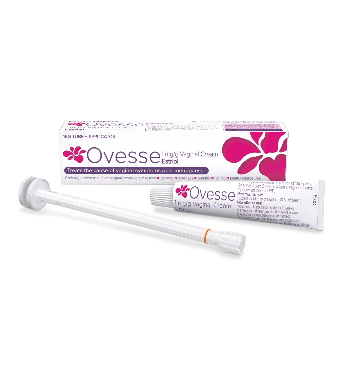 Ovesse 1mg/g Vaginal Cream - 15g Tube + Applicator Image 1