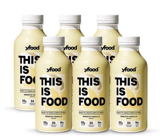 yfood Ready to Drink Complete Meal Smooth Vanilla 500ml x 6 Image 1
