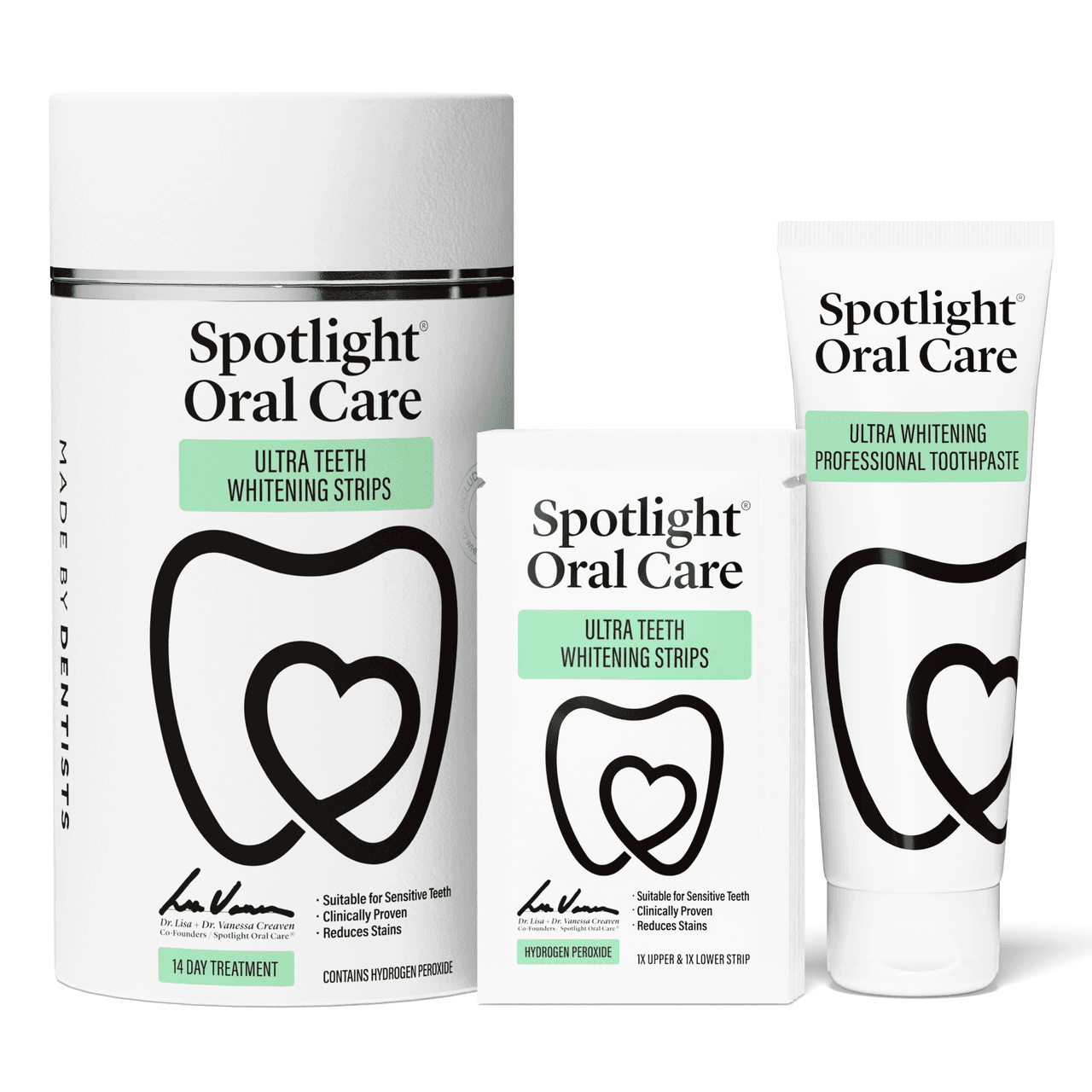 Spotlight Oral Care 14 Day Ultra Teeth Whitening Strips & Ultra Whitening Toothpaste Kit Image 1