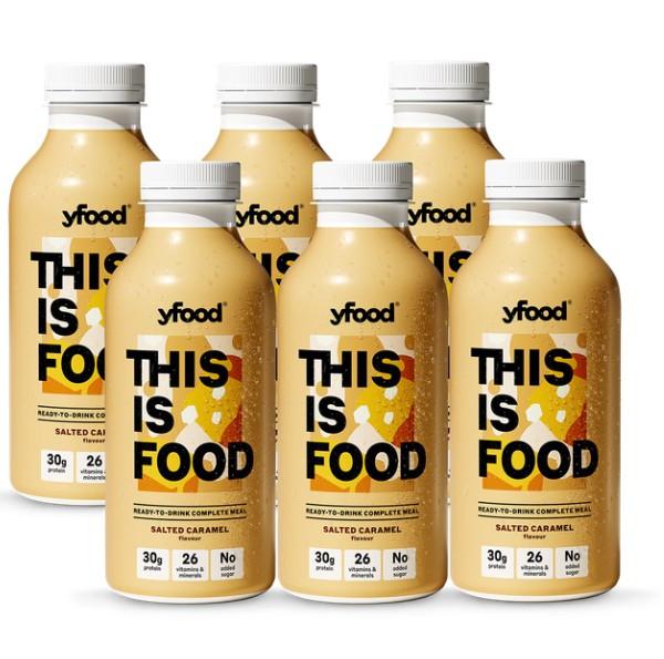 yfood Ready to Drink Complete Meal Salted Caramel 500ml x 6 Image 1