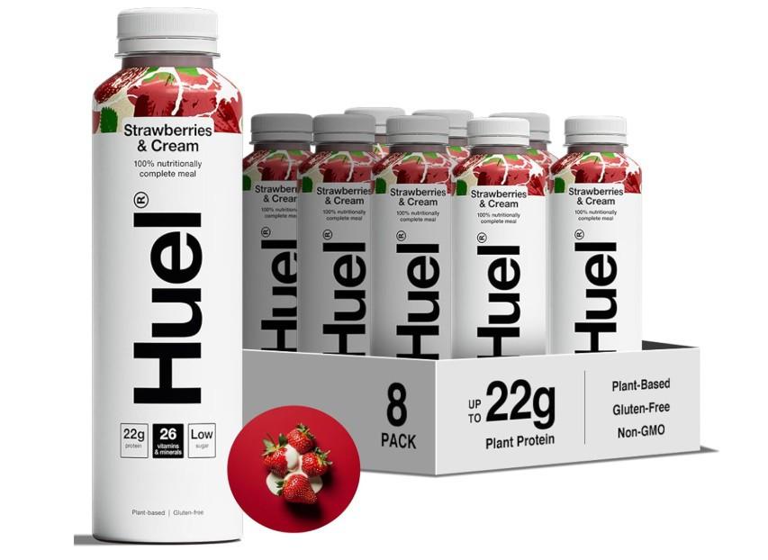 Huel Ready to Drink Strawberries & Cream 500ml x 8 Image 1