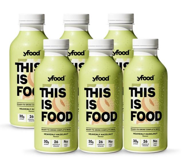 yfood Ready to Drink Complete Meal Heavenly Hazelnut 500ml x 6 Image 1