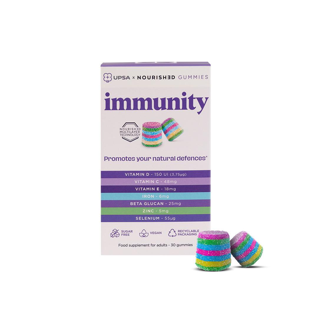 UPSA x Nourished 7-in-1 Immunity for Adults 30 Gummies Image 1