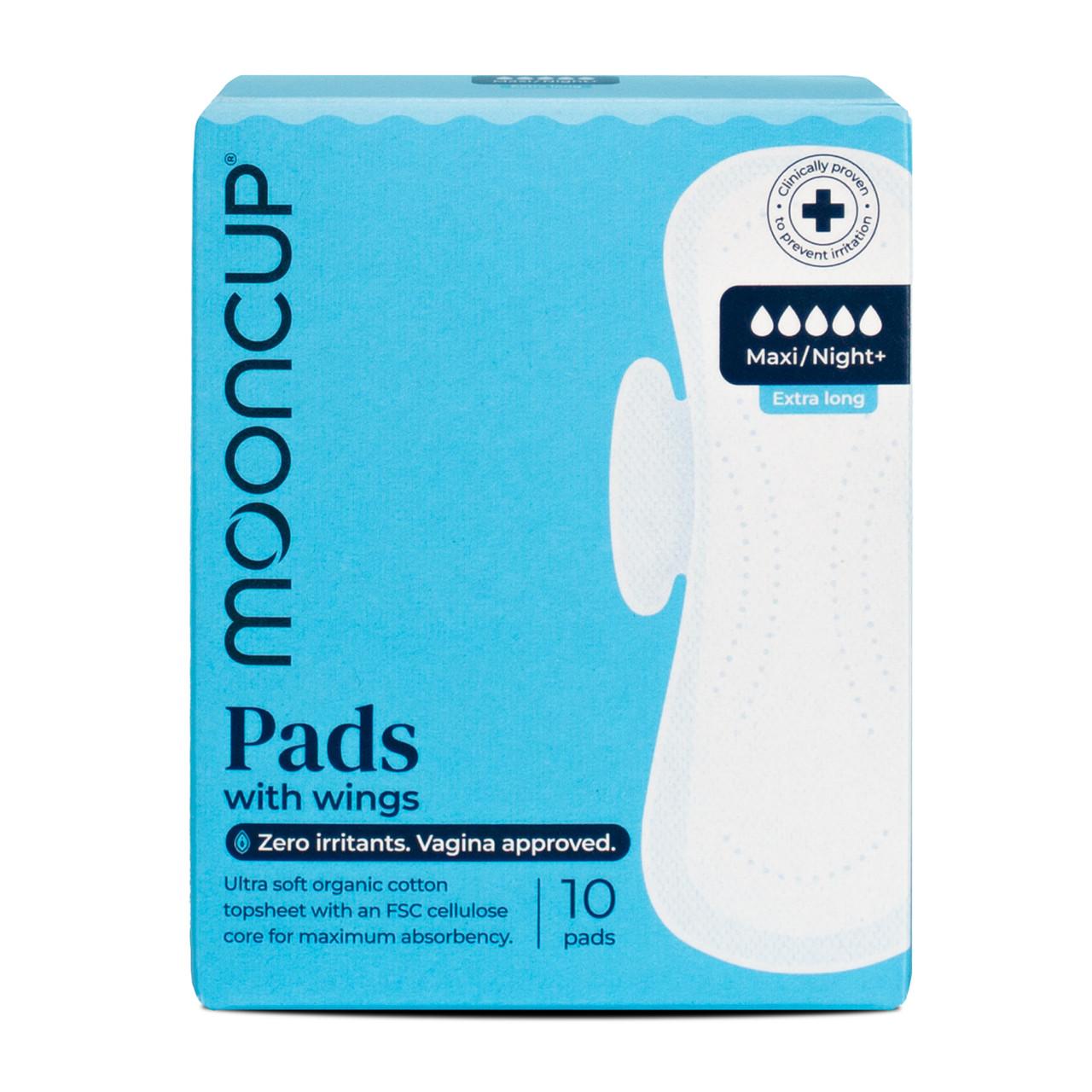 Mooncup Pads with Wings Maxi / Night+ 10 Pads Image 1