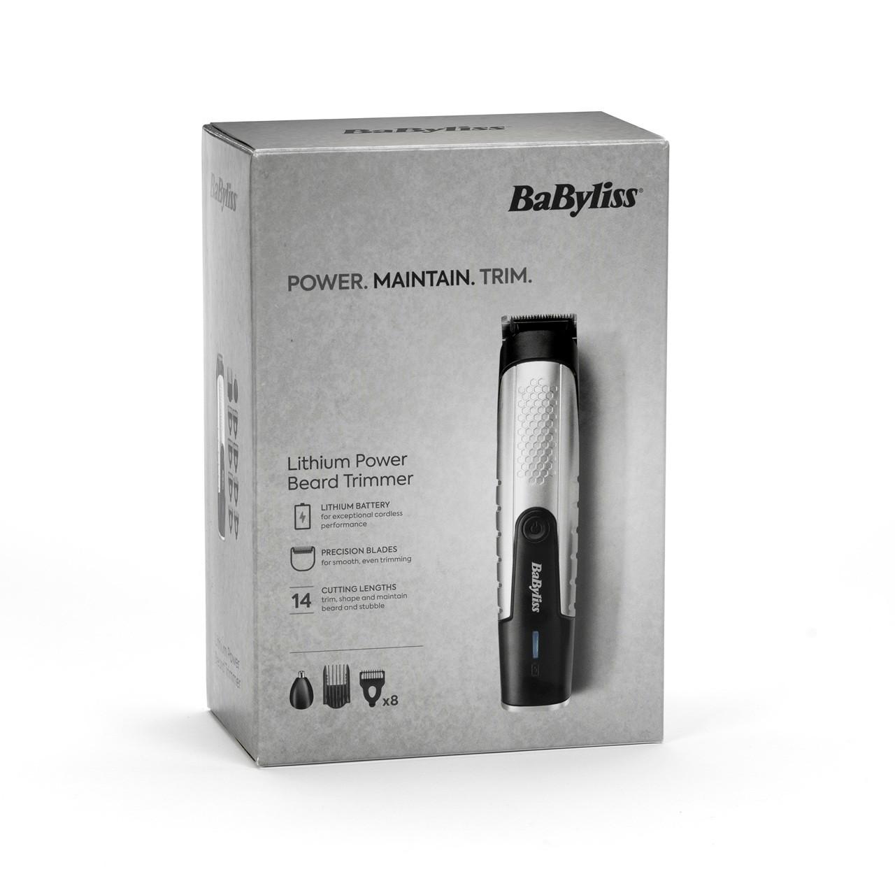 BaByliss Lithium Power Beard Trimmer Image 1