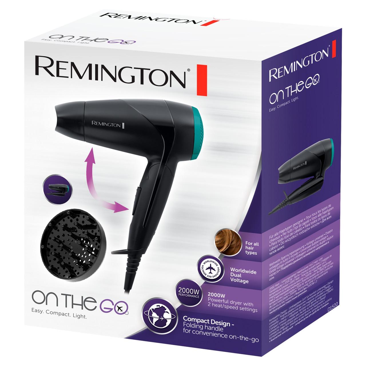 Remington Travel Hair Dryer & Diffuser Image 1