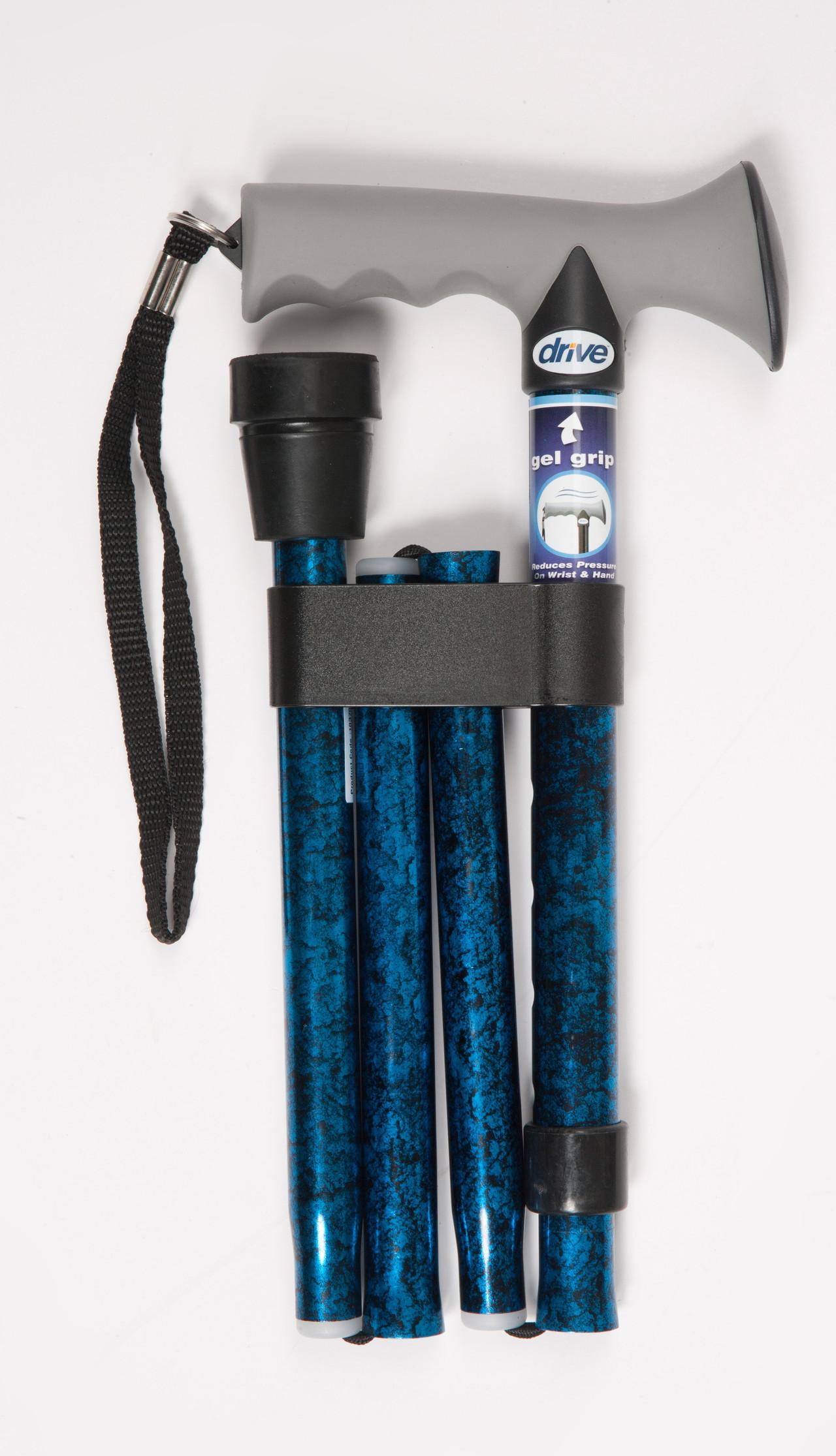 Soft Grip Folding Walking Stick - Blue Crackle Image https://cdn11.bigcommerce.com/s-g585yu857h/images/stencil/1280w/products/11915/20306/162653_B__31514.1760517075.jpg1