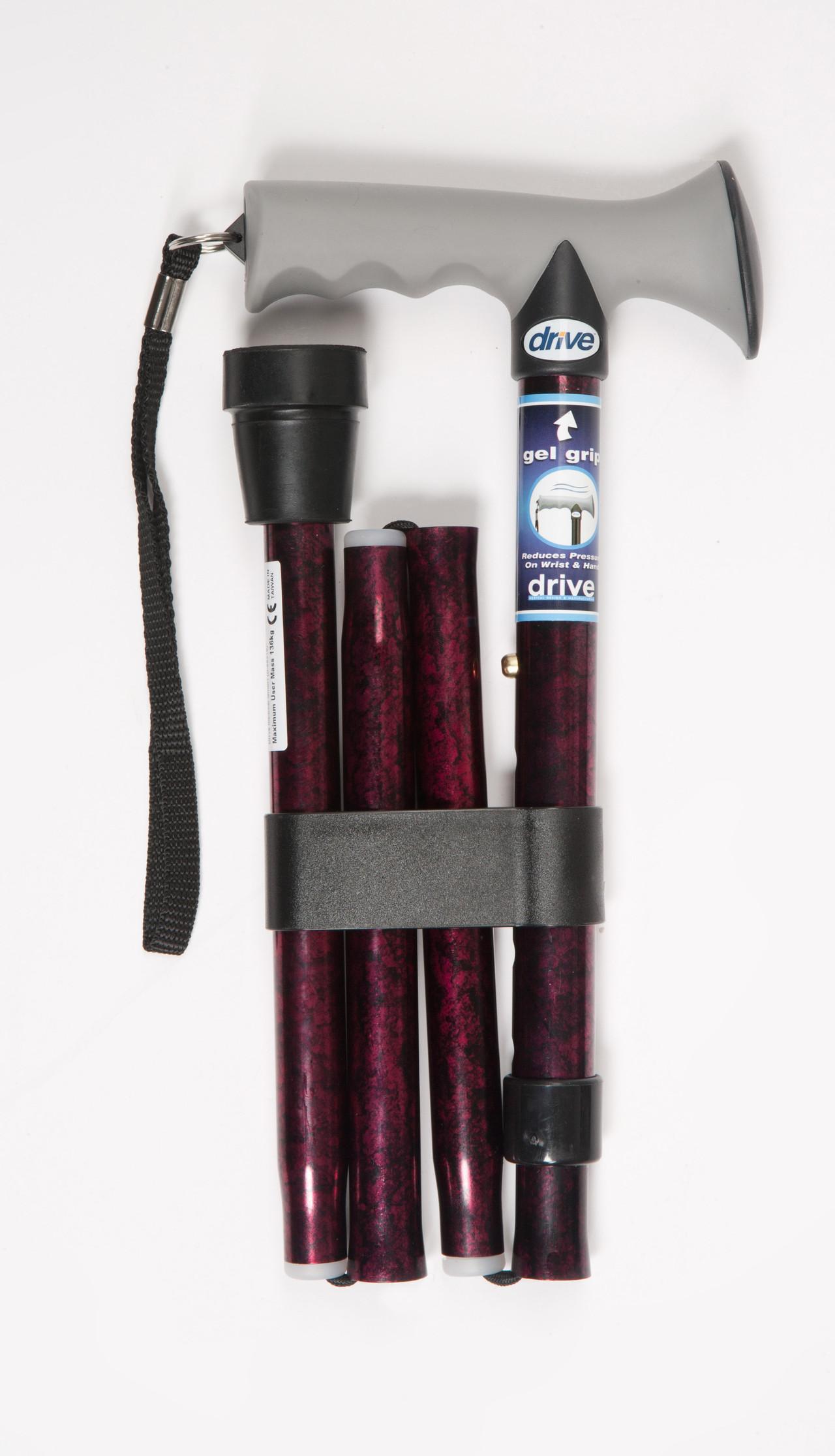 Soft Grip Folding Cane - Red Crackle Image https://cdn11.bigcommerce.com/s-g585yu857h/images/stencil/1280w/products/11923/20308/162654_B__28987.1760517196.jpg1