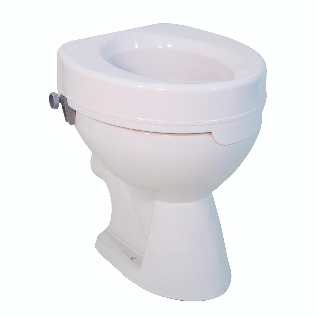 Ticco 2G Raised Toilet Seat without lid - White Image 1