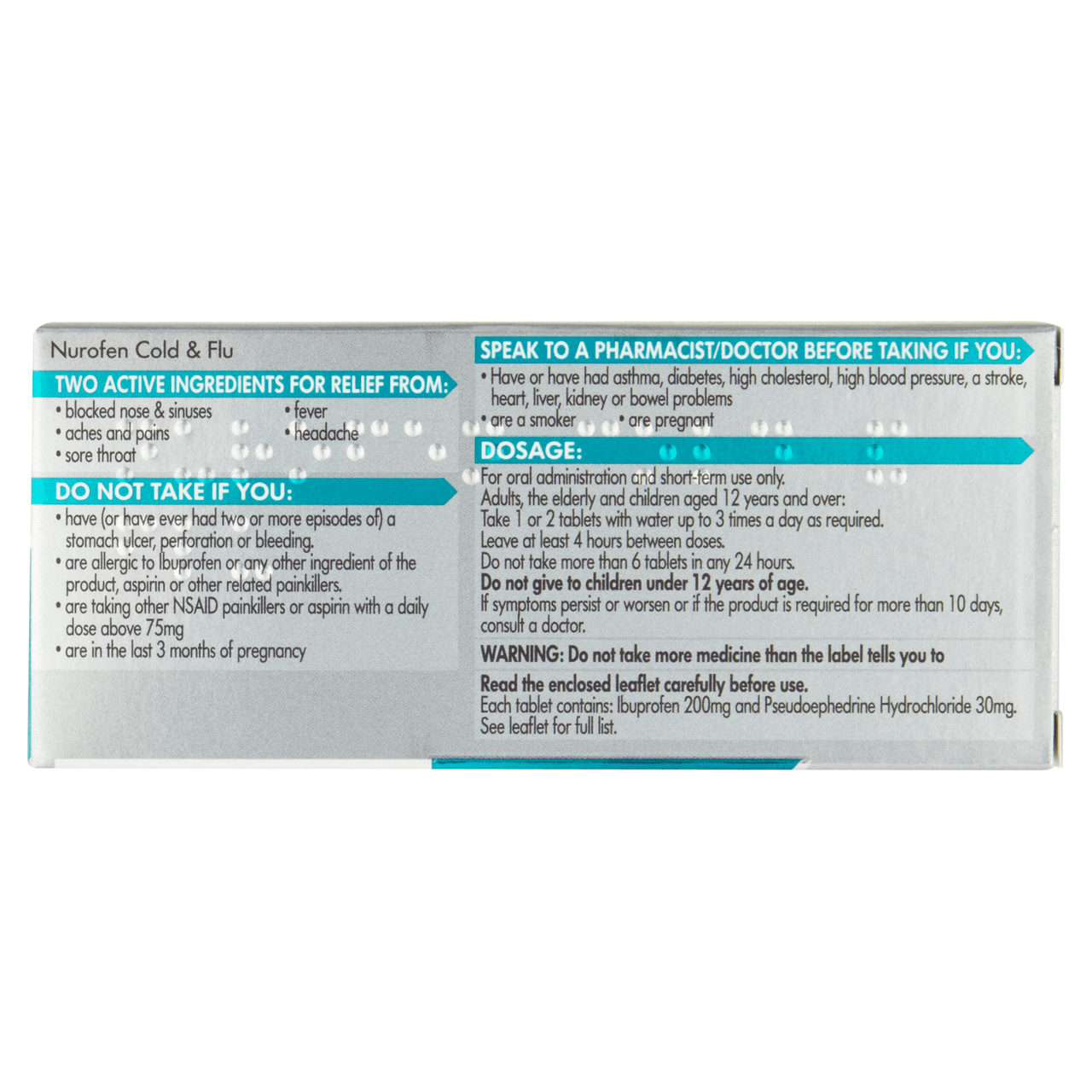Nurofen Cold and Flu 24 Tablets Image https://cdn11.bigcommerce.com/s-g585yu857h/images/stencil/1280w/products/11999/19719/5000167010879_T72__23051.1782900032.png1