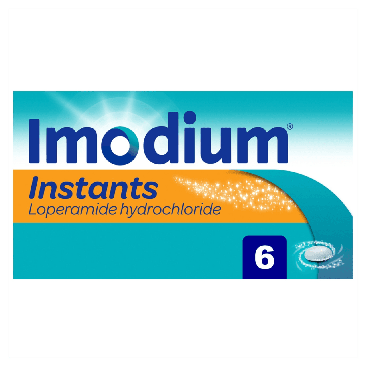Imodium Instants Loperamide 2mg 6 Tablets Image 1