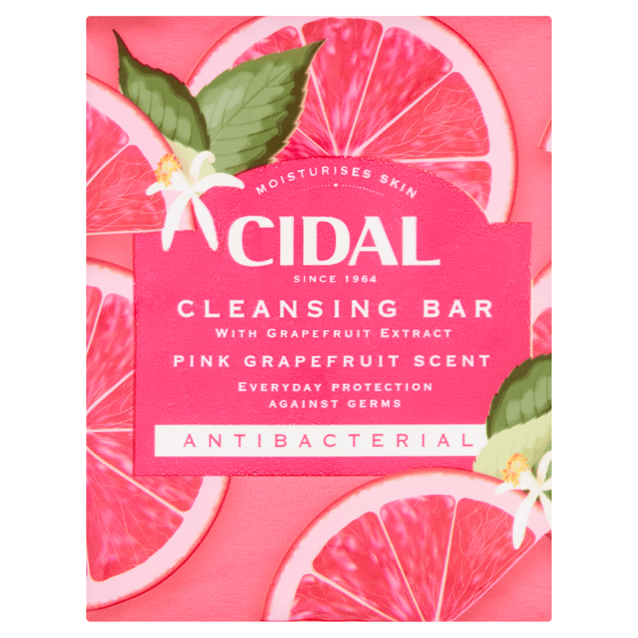 Cidal Cleansing Bar Pink Grapefruit 100g x 2 Image 1