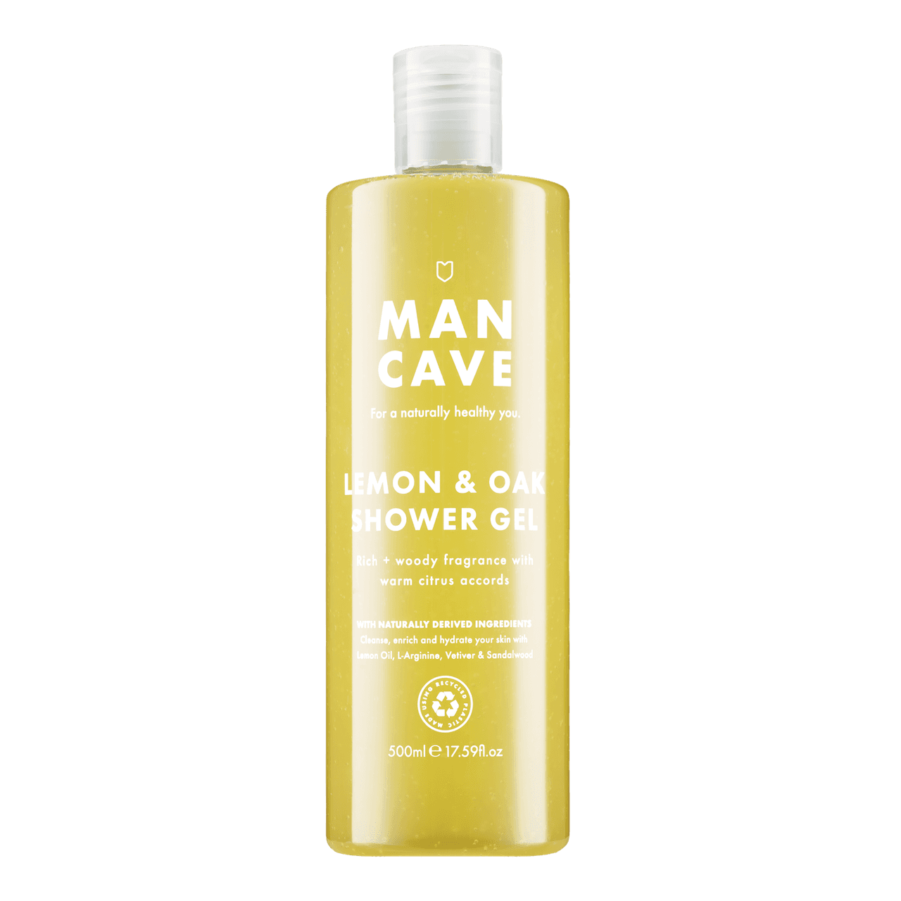 Mancave Lemon & Oak Shower Gel 500ml Image 1