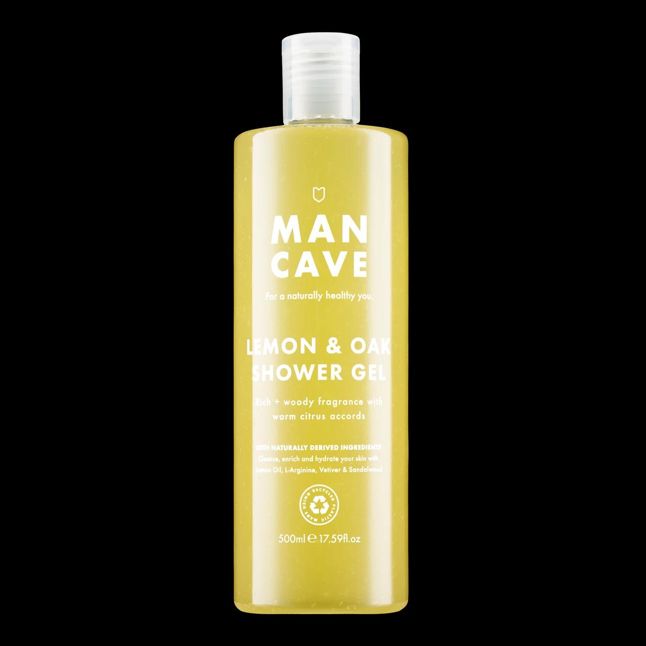 Mancave Lemon & Oak Shower Gel 500ml Image 1