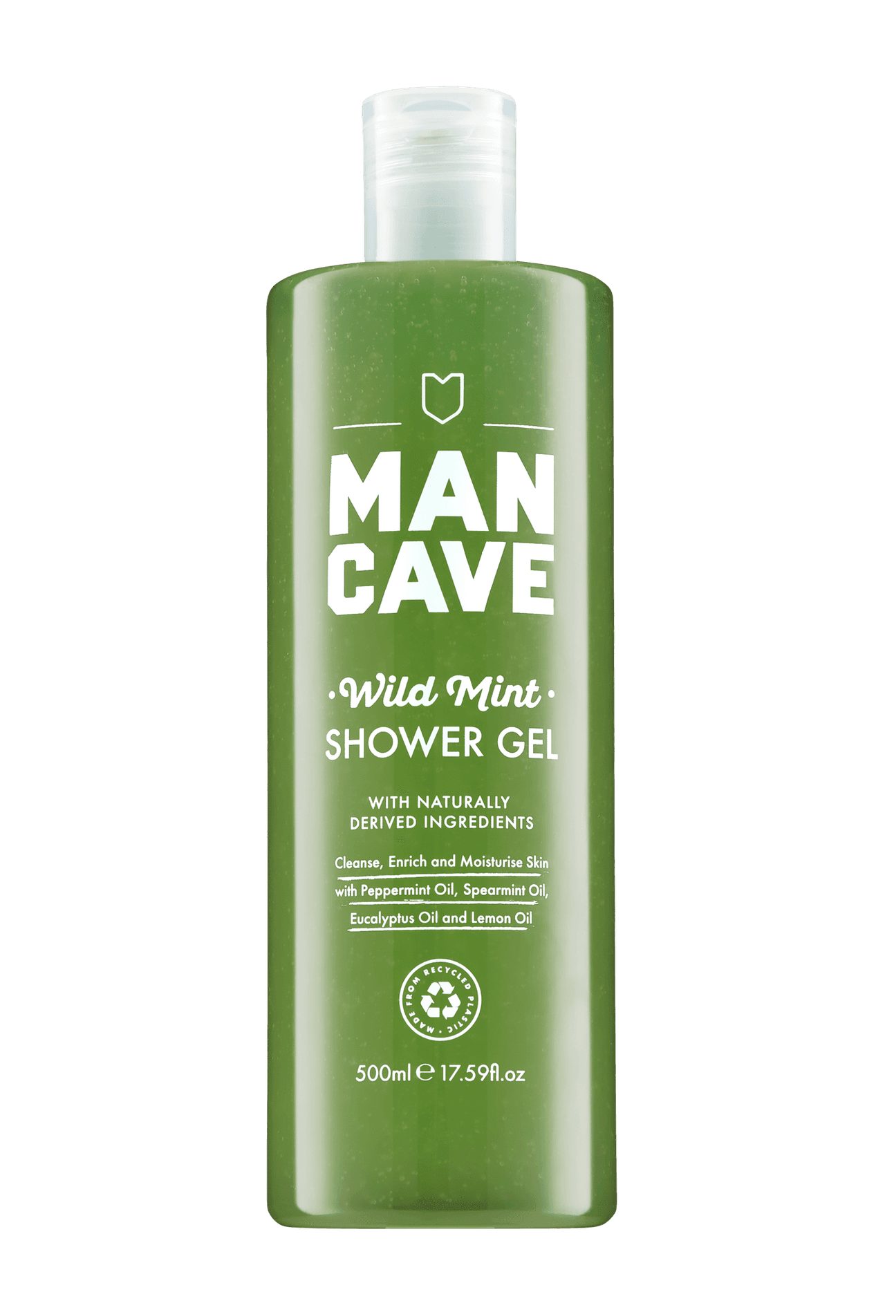 Mancave Wild Mint Shower Gel 500ml Image 1