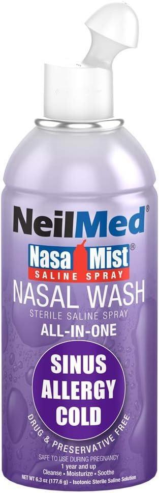 Neilmed NasaMist All In One Isotonic (Hayfever/Breathe easy) Saline Nasal Spray 177ml Image 1