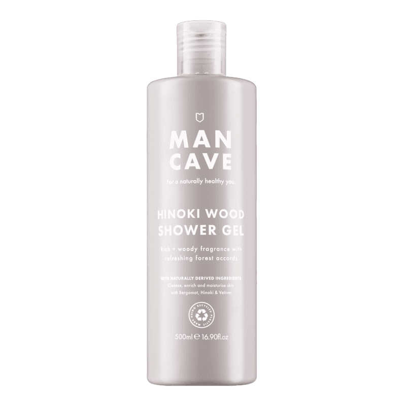 Mancave Hinoki Wood Shower Gel 500ml Image 1
